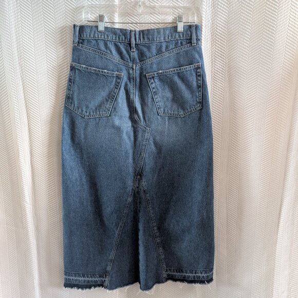Gap High Rise Denim Maxi Skirt Medium Indigo Size 29 8 - Picture 5 of 12
